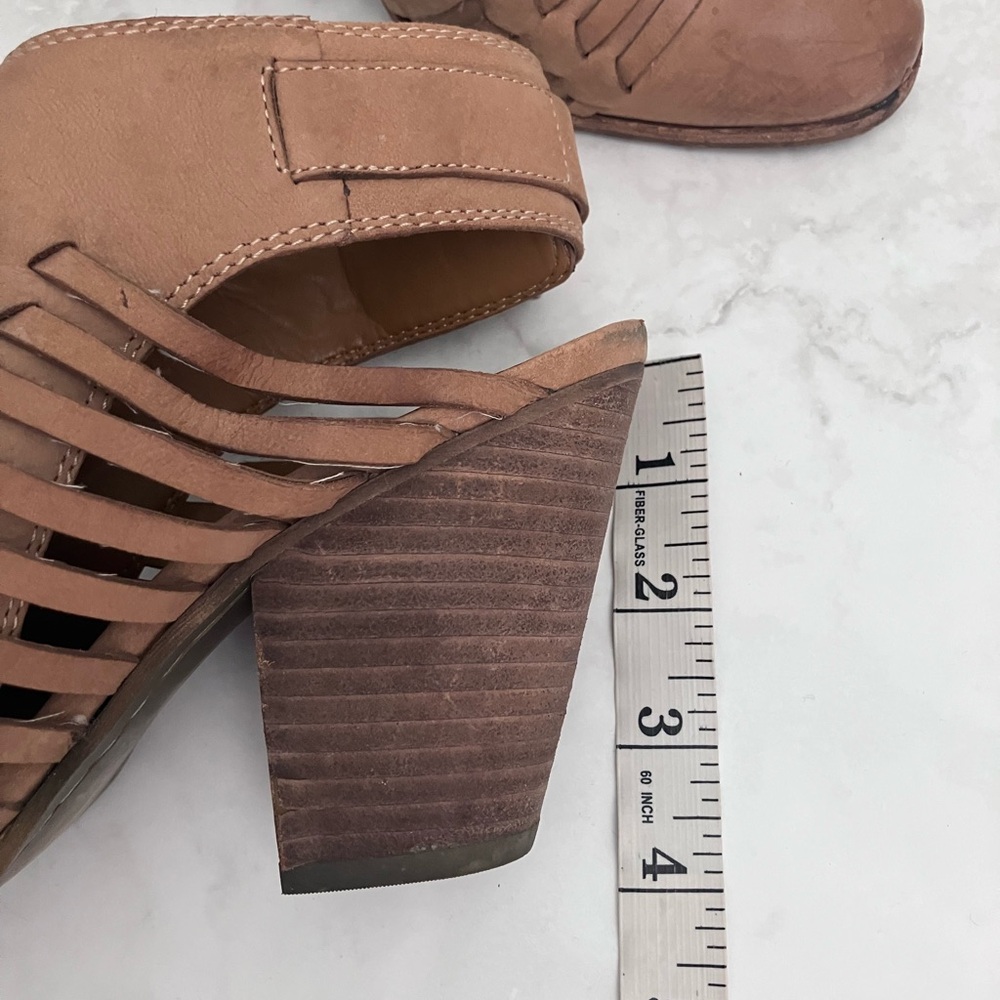 DOLCI VITA Tan Heeled Bootie Sandals Size 7.5 - Picture 8 of 8